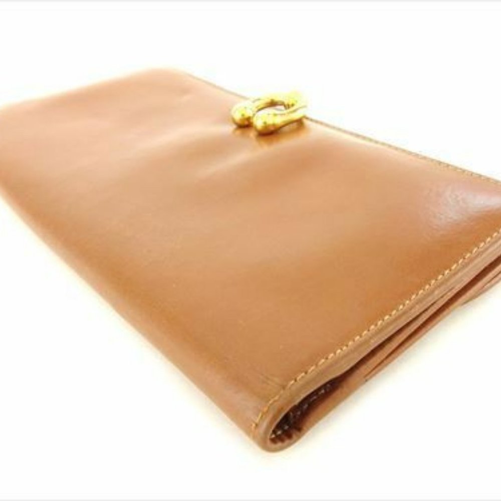 Gucci Wallet Purse Long Wallet leather Brown Woman unisex Authentic Used T7729 - Picture 2 of 8